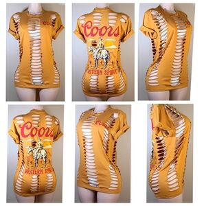 Coors Western Spirit Yellow Short Sleeve Tee